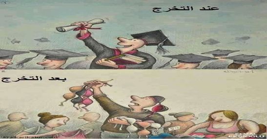 عند التخرج